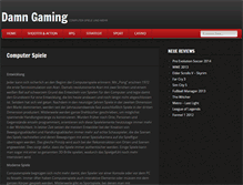Tablet Screenshot of damn-gaming.com